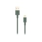 Cable NUBBEH USB-A/Lightning 1m 2A Verde (NBTCABLALG1)