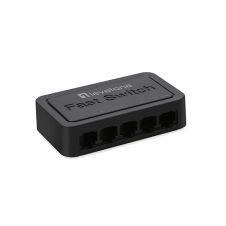 Switch LevelOne 5xRJ45 10/100 Negro (FEU-0512)