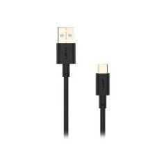 Cable NUBBEH Elisium USB-A/USB-C 1m Negro (NBTCABLACB1)
