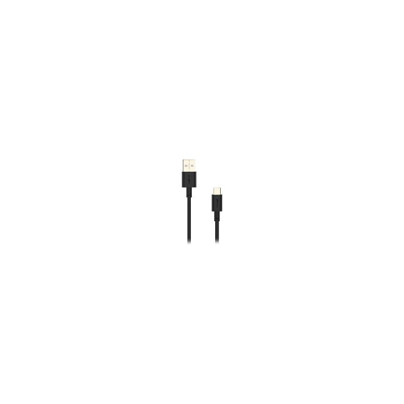 Cable NUBBEH Elisium USB-A/USB-C 1m Negro (NBTCABLACB1)