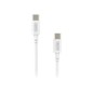 Cable NUBBEH Elisium USB-C/USB-C 1m Blanco(NBTCABLCCW1)
