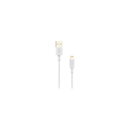 Cable NUBBEH USB-A/Lightning 1m 2A Blanco (NBTCABLALW1)