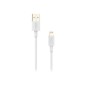 Cable NUBBEH USB-A/Lightning 1m 2A Blanco (NBTCABLALW1)