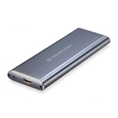 Caja CONCEPTRONIC SSD M.2/SATA USB-C 3.1 Gris (HDE01G)