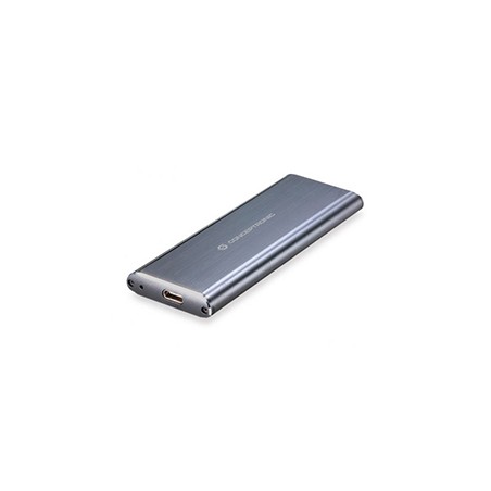 Caja CONCEPTRONIC SSD M.2/SATA USB-C 3.1 Gris (HDE01G)
