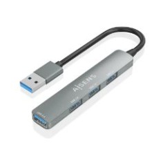 Hub AISENS USB-A 3.0 a 3USB 2.0/1USB-A Gris (A106-0859)