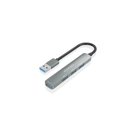 Hub AISENS USB-A 3.0 a 3USB 2.0/1USB-A Gris (A106-0859)