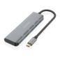 Hub AISENS USB-C a 2xUSB-A 2xUSB-C 15cm Gris(A109-0763)
