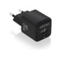 Cargador Pared AISENS GaN 25W USB-A/C(ASCH-25W2P015-BK)