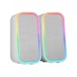 Altavoces Mars Gaming 2.0 20W RGB BT Blancos (MSOMW) Altavoces Mars Gaming 2.0 20W RGB BT Blancos (MSOMW)