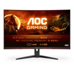 Monitor Gaming AOC 32" VA 2K 165Hz Curvo (CQ32G2SE/BK)