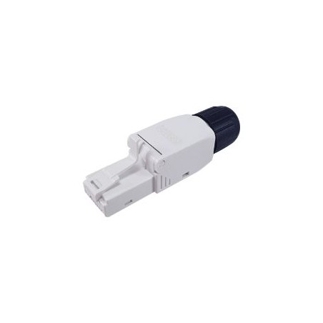 Conector EQUIP RJ45 Cat.6 Kit 5 Negro/Blanco (EQ121161)