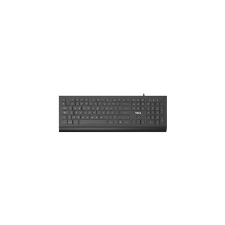 Teclado NILOX USB 2.0 1.5m Español Negro (NXKBE000014)