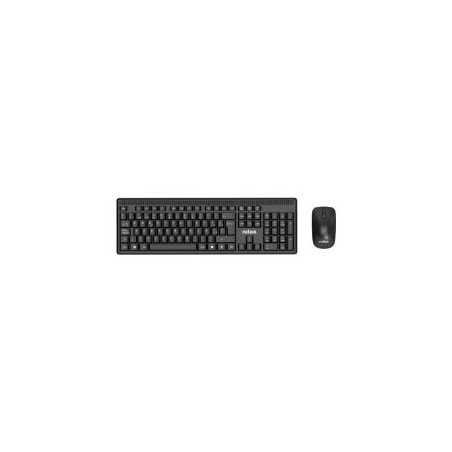 Teclado+Ratón NILOX Wireless 1600dpi Negro (NXKMWE011)