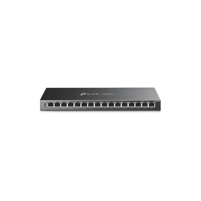 Switch TP-Link 16xRJ45 GbE PoE+ Negro (TL-SG116P) Switch TP-Link 16xRJ45 GbE PoE+ Negro (TL-SG116P)