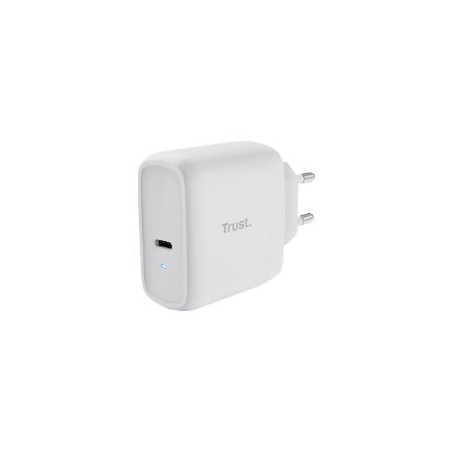 Cargador Trust Maxo 1xUSB-C 65W Pared Blanco (25139)