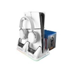 Soporte Mars Gaming RGB para PS5 Blanco (MPS5B2)