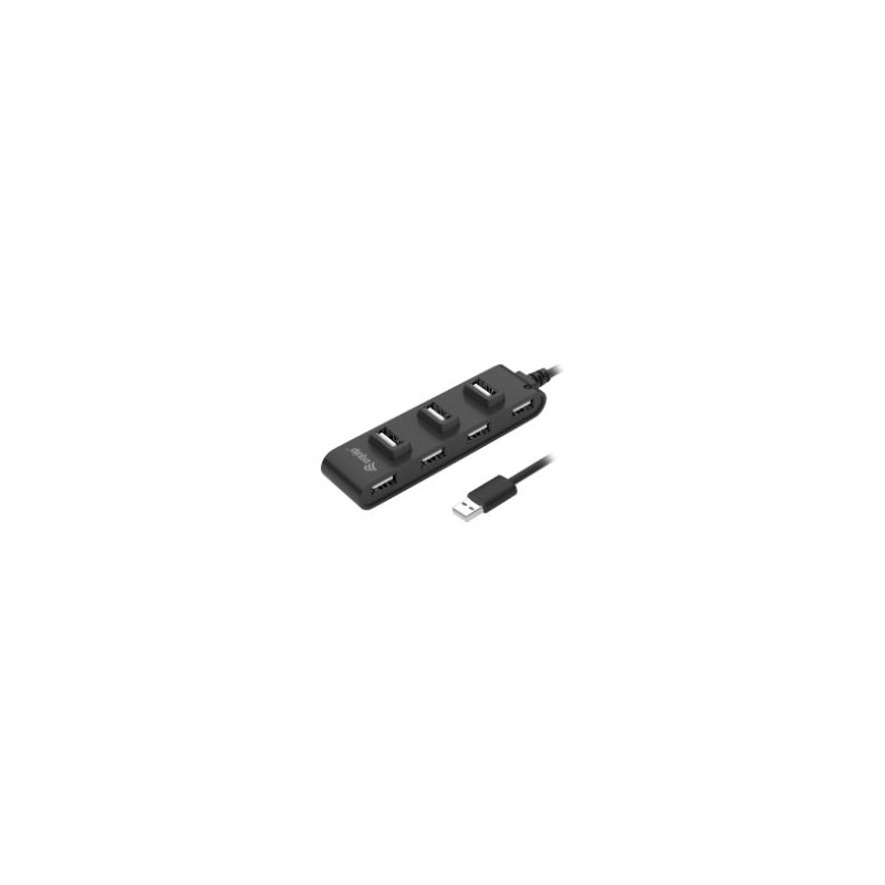 Hub EQUIP 7xUSB 2.0 Negro (128957)