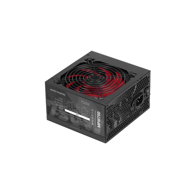 Fuente Mars Gaming ATX 750W PFC 85% Negra (MPIII750)