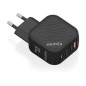 Cargador Pared AISENS USB-A USB-C 65W(ASCH-65W3P027-BK)