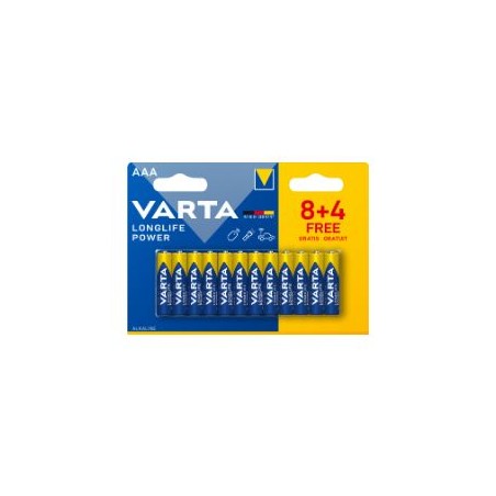 Pilas Varta Longlife Power AAA Blister 8+4 (4903121472)