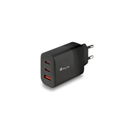 Cargador Pared NGS 2xUSB-C 1xUSB-A 65W Negro (BUD65W)
