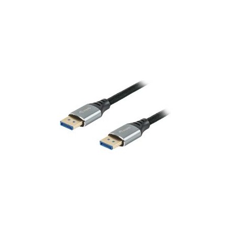 Cable EQUIP DP M/M Premium 2.1 3m Aluminio (EQ119283)