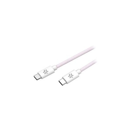 Cable CELLY USB-C a USB-C 1.5m Rosa (USBCUSBCCOTTPK)