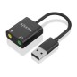 Tarjeta de Sonido AISENS USB/M-2x3.5mm/H (A106-0769)
