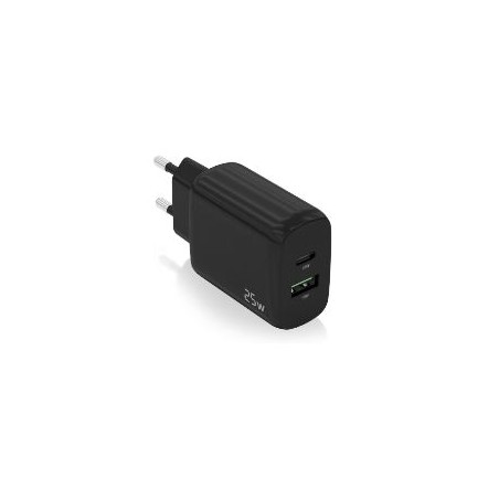 Cargador Pared AISENS USB-C USB-A 25W Negro (A110-0759)
