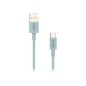 Cable NUBBEH Elisium USB-A/USB-C Turquesa (NBTCABLACT1)