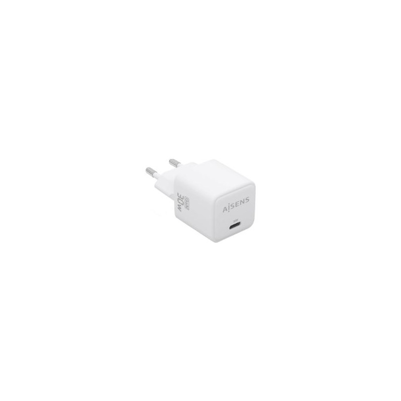 Cargador AISENS GaN 30W 1USB-C Blanco (ASCH-30W1P035-W) Cargador AISENS GaN 30W 1USB-C Blanco (ASCH-30W1P035-W)