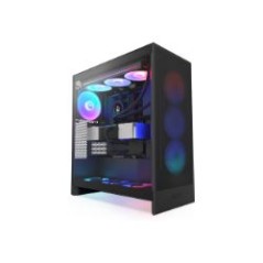 Caja NZXT H7 Flow RGB ATX EATX mATX Negra (CM-H72FB-R1)