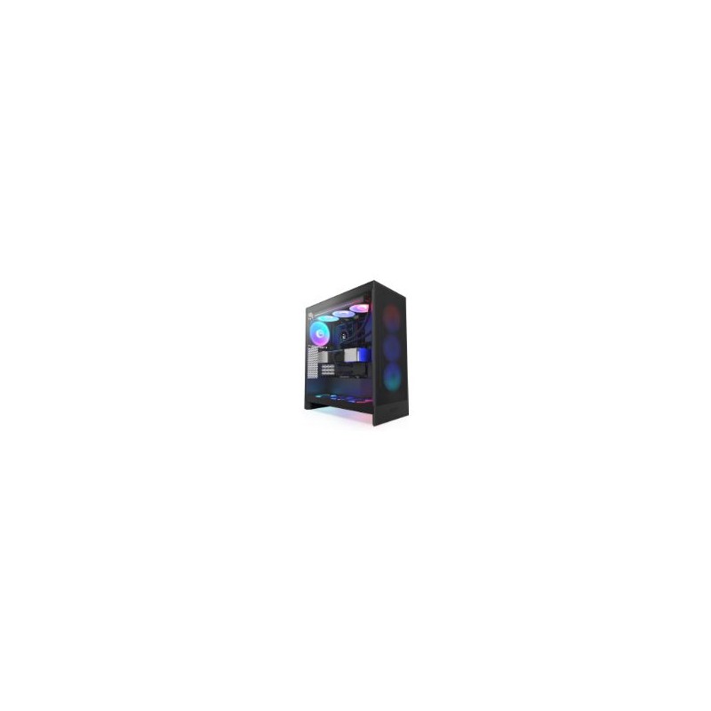 Caja NZXT H7 Flow RGB ATX EATX mATX Negra (CM-H72FB-R1)