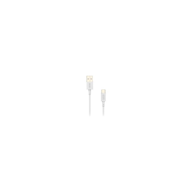 Cable NUBBEH Elisium USB-A/USB-C 1m Blanco(NBTCABLACW1)