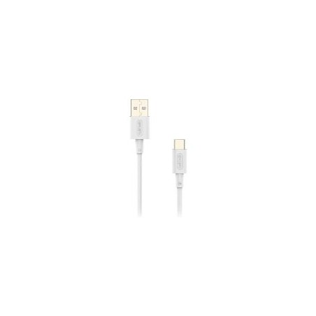 Cable NUBBEH Elisium USB-A/USB-C 1m Blanco(NBTCABLACW1)