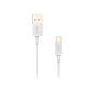 Cable NUBBEH Elisium USB-A/USB-C 1m Blanco(NBTCABLACW1)