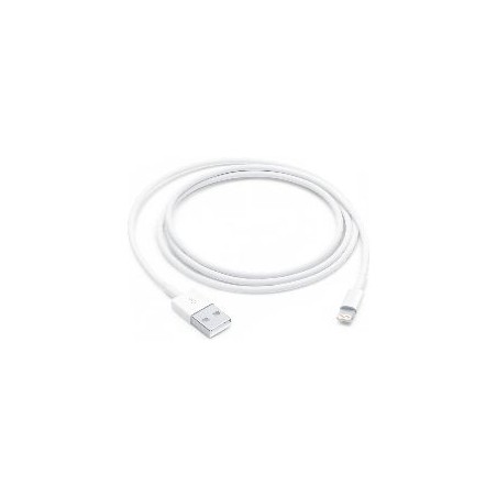 Cable Apple USB-A/M a Lightning/M 1m Blanco (MUQW3ZM/A)