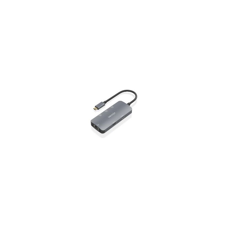 Dock AISENS USB-C a HDMI/USB/PD Gris (ASUC-6P019-GR)