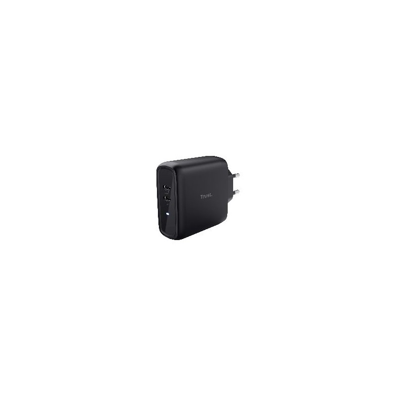Cargador de Pared Trust Maxo 65W 2xUSB-C Negro (25380)