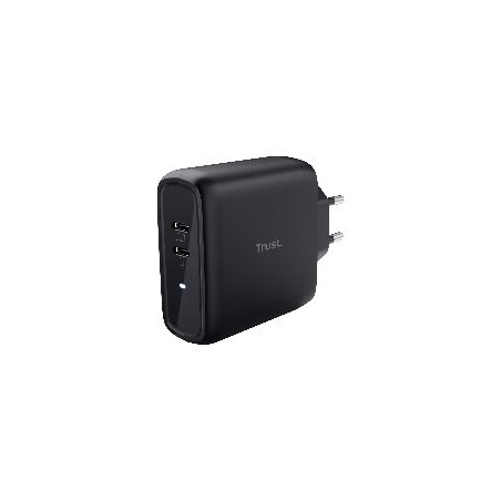 Cargador de Pared Trust Maxo 65W 2xUSB-C Negro (25380)