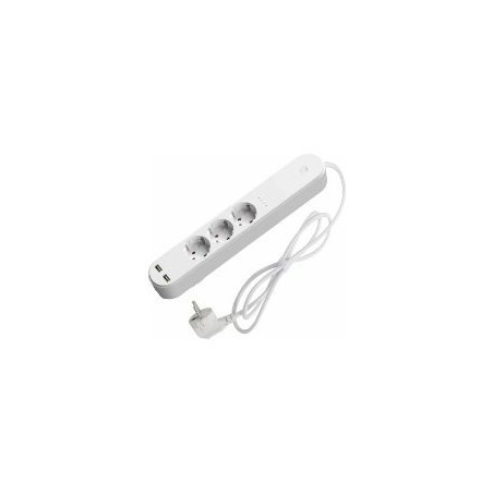 Regleta DENVER 3xSchuko 2xUSB Blanca (SHP-310U)
