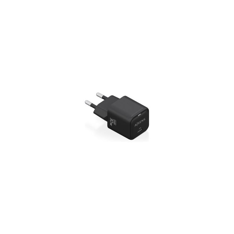 Cargador AISENS GaN 30W 1USB-C Negro (ASCH-30W1P019-BK)