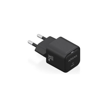 Cargador AISENS GaN 30W 1USB-C Negro (ASCH-30W1P019-BK)
