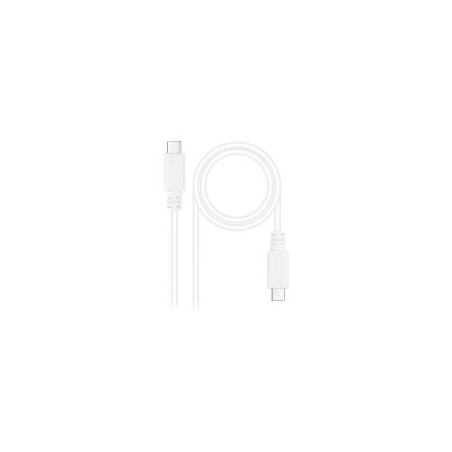 Nanocable USB-C/M/M 1.5m Blanco (10.01.2301-L150-W)