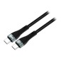 Cable CONCEPTRONIC USB-C M/M 100W 1.2m Negro(ETTA01B12)