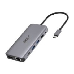 Docking Acer USB-C 3.0 12 en 1 Plata (HP.DSCAB.009)
