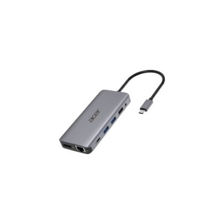 Docking Acer USB-C 3.0 12 en 1 Plata (HP.DSCAB.009)