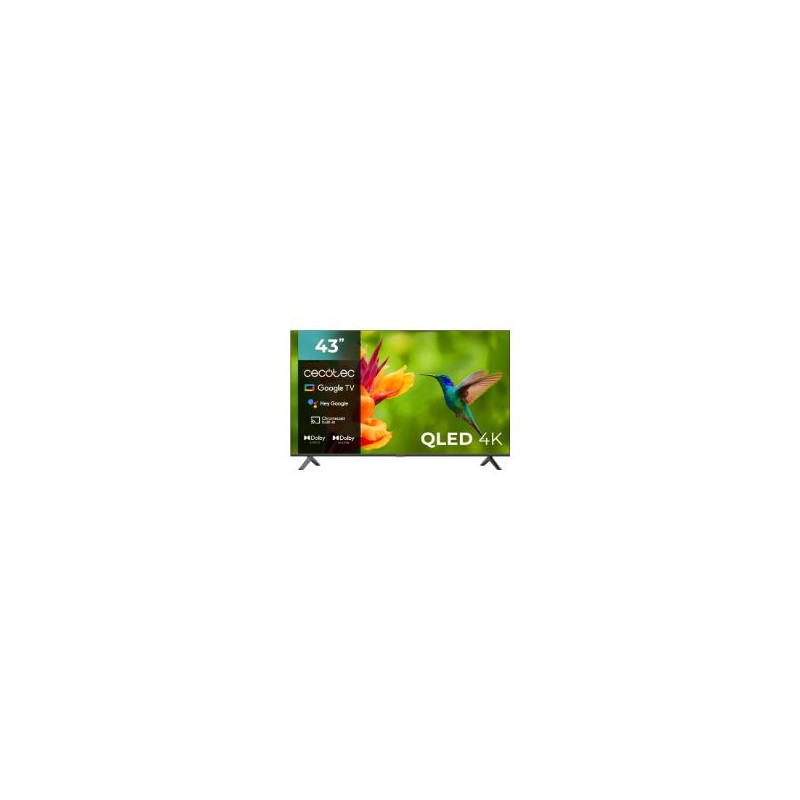 TV CECOTEC VQU40043 43" QLED 4K UHD WiFi Negro (00979) TV CECOTEC VQU40043 43" QLED 4K UHD WiFi Negro (00979)