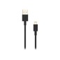 Cable NUBBEH USB-A/Lightning 1m 2A Negro (NBTCABLALB1)